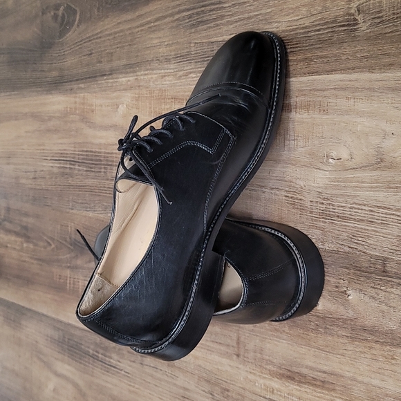 EUC Men's Johnston and Murphy Cap Toe Leather Oxfords - Picture 3 of 6